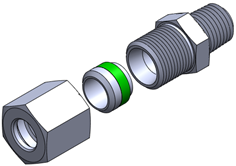 Conector macho NPT