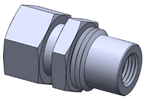 Conector painel fêmea NPT