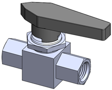 Válvula esfera mini fêmea NPT 1.000psi