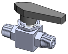 Válvula esfera mini macho NPT 6.500psi