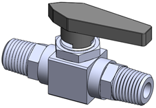 Válvula esfera serie 1 macho NPT 6.500psi