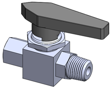 Válvula esfera mini macho NPT 6.500psi